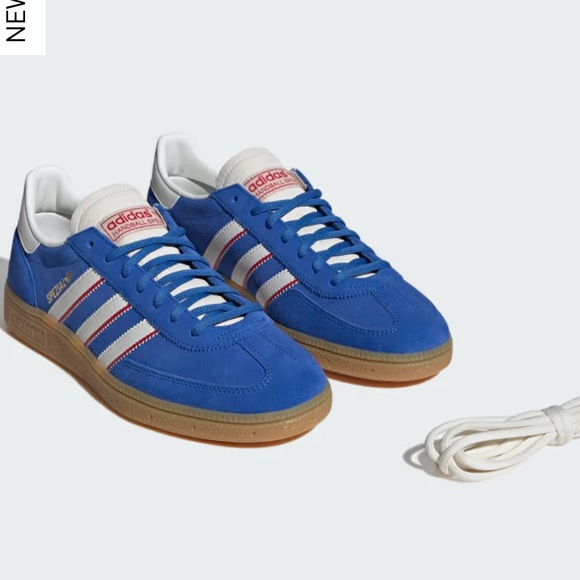 NWT Adidas Handball Spezial Shoes Blue / Cloud White / Better Scarlet Womens 5.5 - Picture 7 of 10